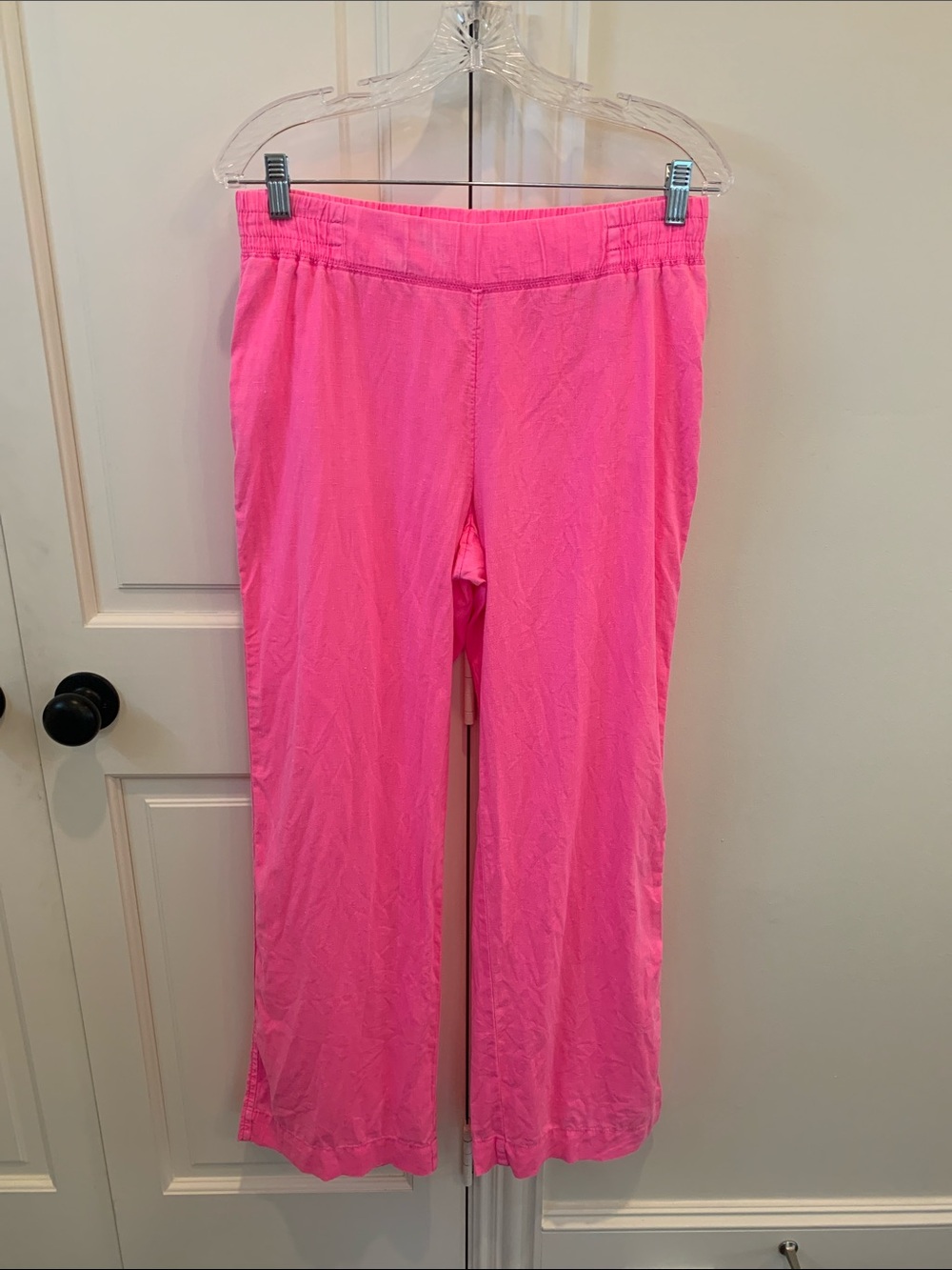 Lilly Pulitzer Bright Pink Wide Leg Pants